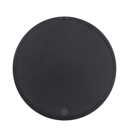 Circle Wall Mirror with Wooden Frame - Black, Light Brown, Dark Brown