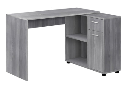L-Shaped Computer Desk with Storage Drawers - Multiple Colors