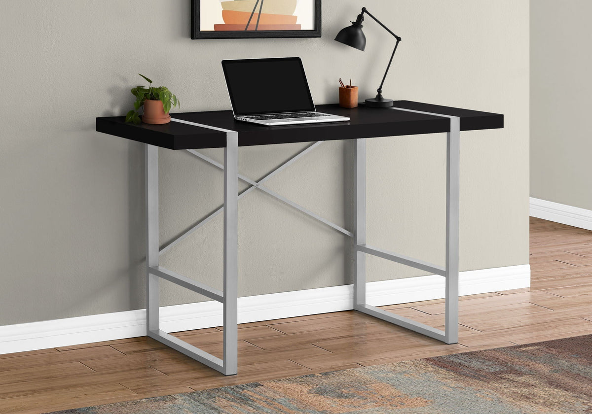 Industrial Computer Desk with Concrete-Look Tabletop - Multiple Colors