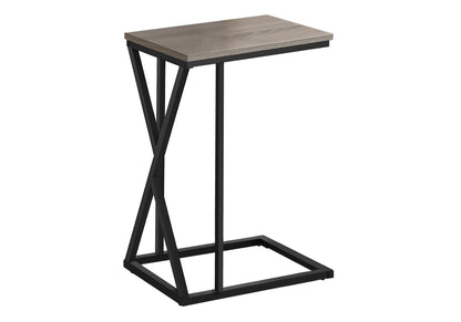 C-Shaped Accent Table with Sliding Base - Multiple Colors