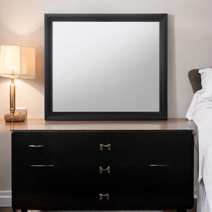 Contemporary Design Mirror with Modern Frame - Black, White, Dark Brown, Dark Gray