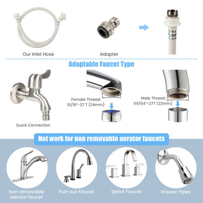 12 lbs Full-Auto Washer with 10 Settings