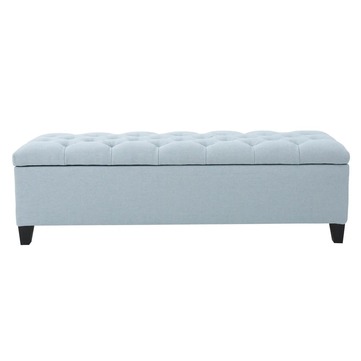 Glouster Contemporary Storage Ottoman with Button Tufted Design - Fabric
