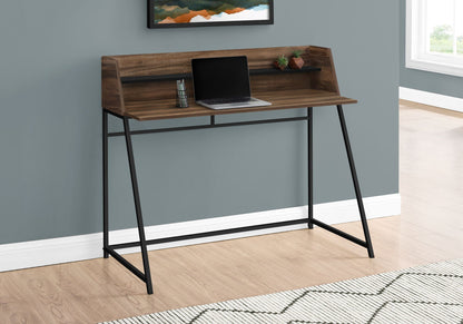 Marble Look Computer Desk with Storage Shelves - Multiple Colors