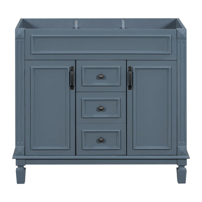 Bathroom Vanity Cabinet with Soft-Closing Doors and Drawers - Multiple Colors