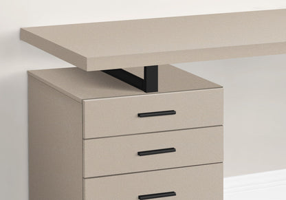 Reversible Computer Desk with Storage Drawers - Multiple Colors