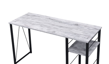 Vadna Writing Desk with Functional Shelving - Black, White, or Dark Brown
