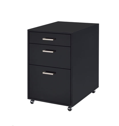 High Gloss Filing Cabinet with Fully Assembled Construction - White or Black