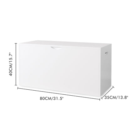 Toy Storage Organizer With Rolling Drawer - White