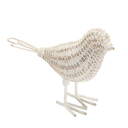 Wicker Design Bird Figurine Set of 4