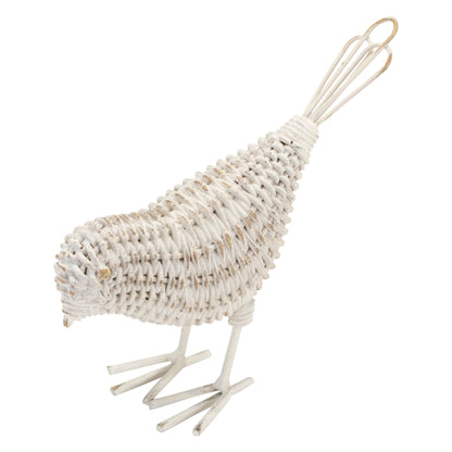 Wicker Design Bird Figurine Set of 4