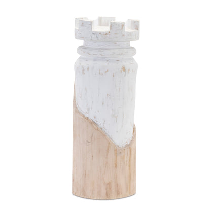 Mango wood chess piece (set of 2)