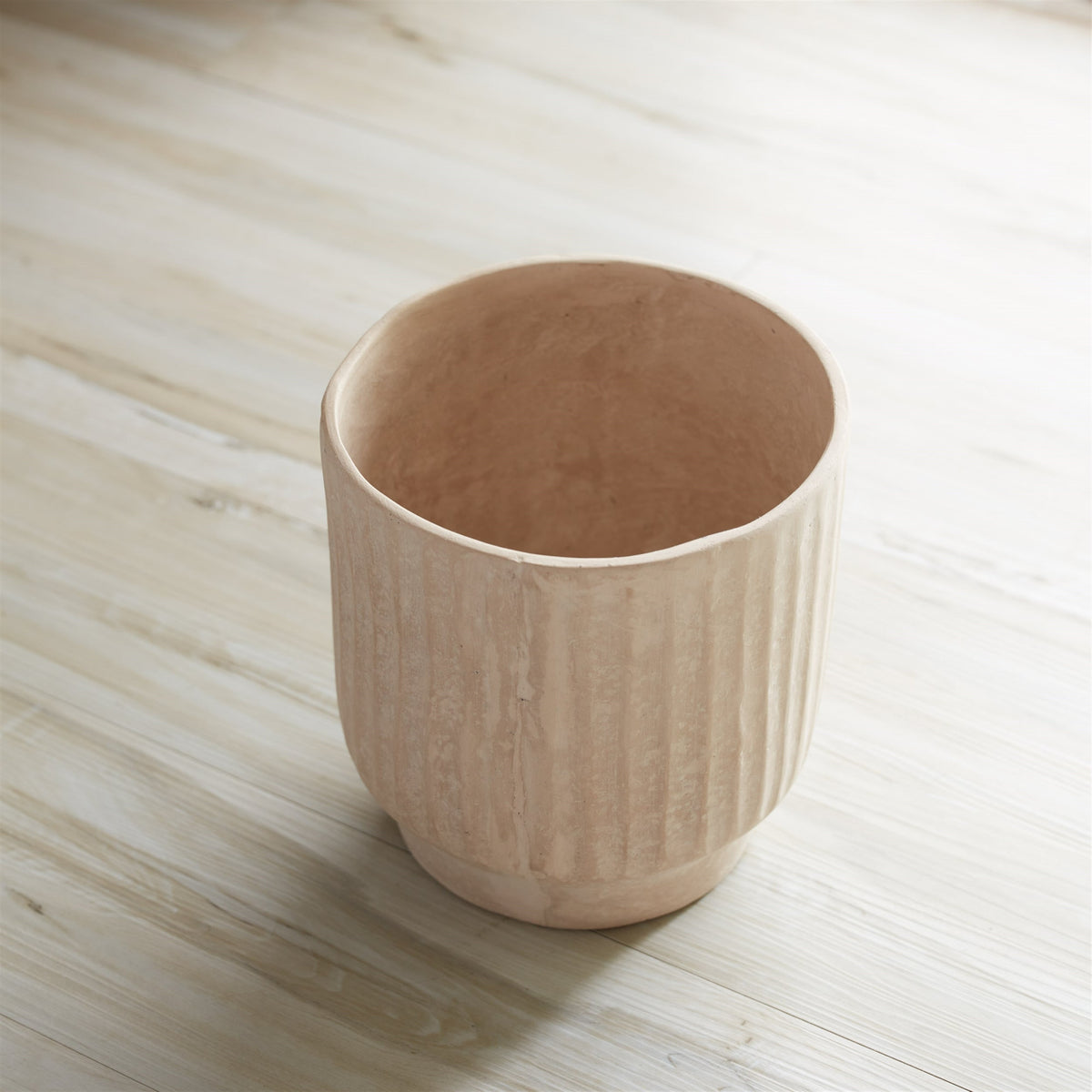 Recycled paper chalk vase 7.5"h
