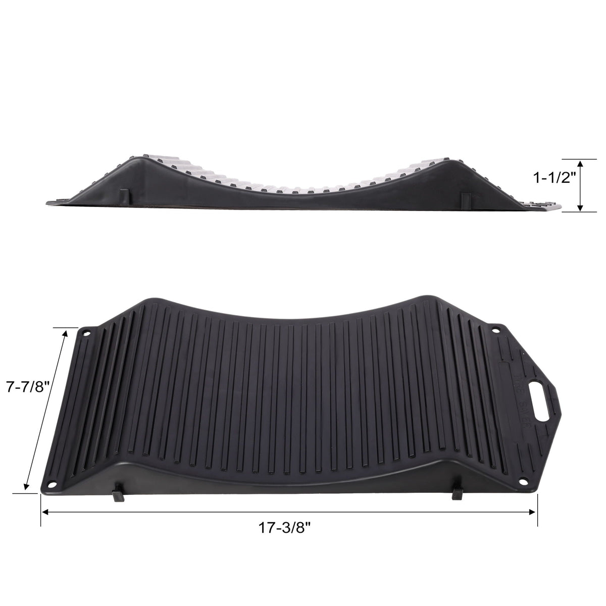 Tire Saver Ramps with Anti-Slip Design - Set of 4, Black