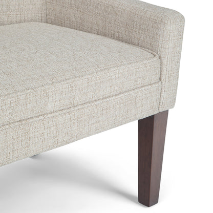 Platinum Upholstered Bench with Solid Wood Frame - Parris