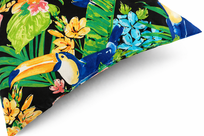 Blue Outdoor Throw Pillows with Waterproof & Fade-Resistant Fabric - 2 Pack