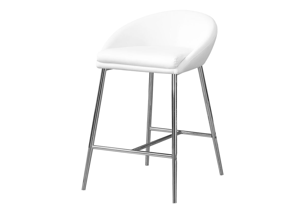 Bar Height Swivel Stool Set with Cushioned Seat - Gray or White