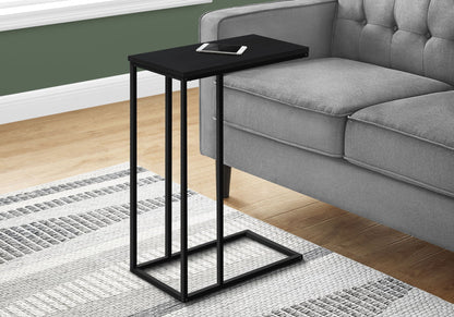 C-Shaped Metal Accent Table with Space-Saving Functionality - Multiple Colors