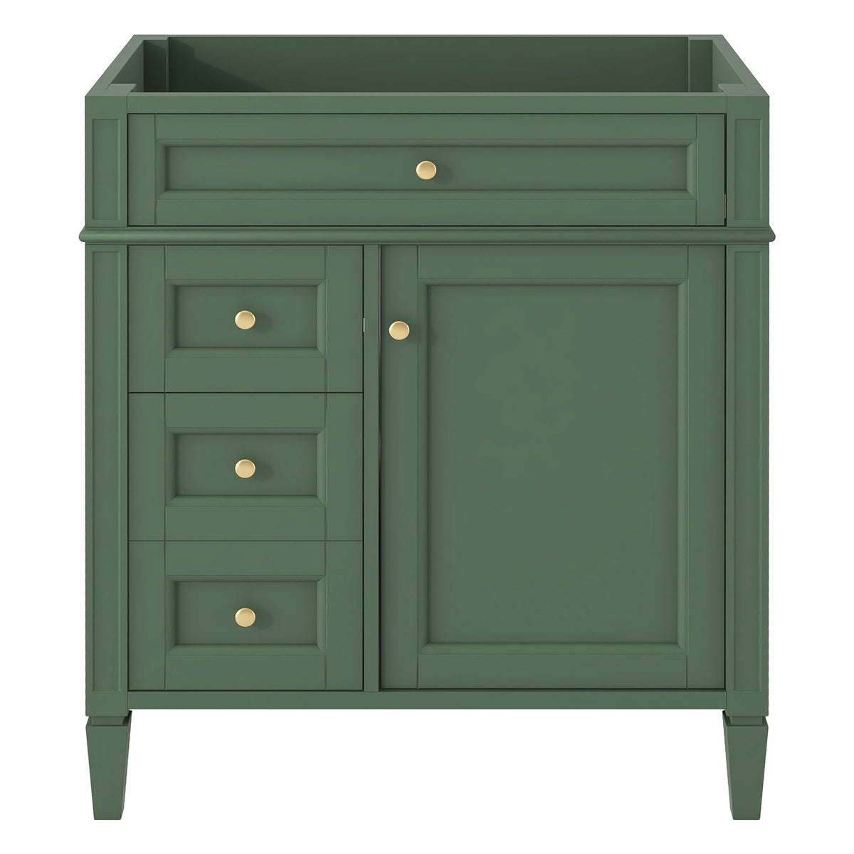 Bathroom Vanity with 2 Drawers and Tip-Out Storage - Multiple Colors
