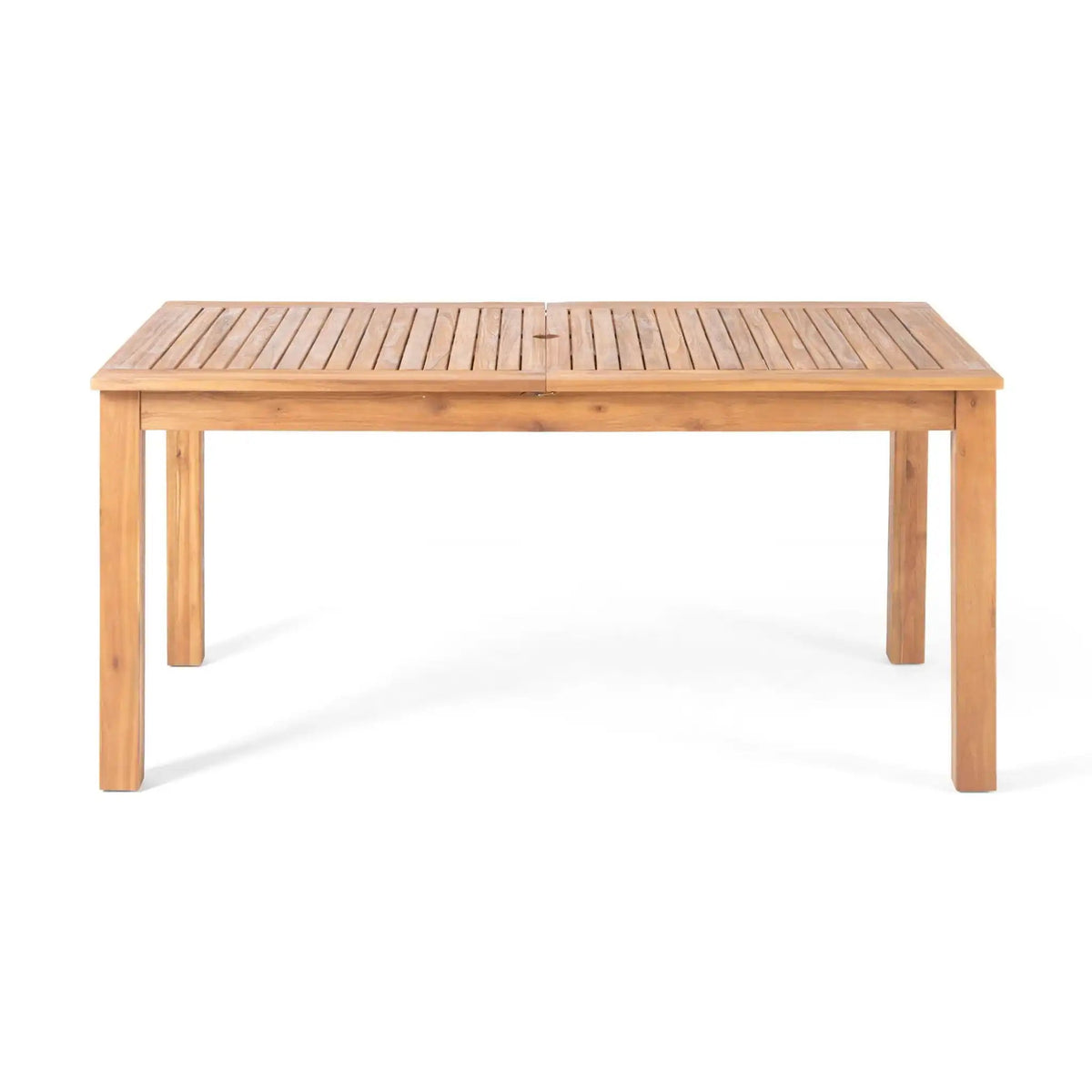 Outdoor Expandable Dining Table with Square Legs - Dark Gray or Light Brown