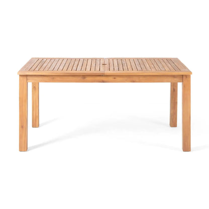 Outdoor Expandable Dining Table with Square Legs - Dark Gray or Light Brown