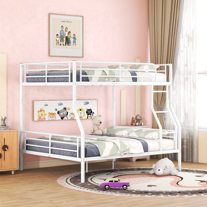Steel Construction Bunk Bed with Convertible Design - Multiple Colors