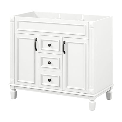 Bathroom Vanity Cabinet with Soft-Closing Doors and Drawers - Multiple Colors