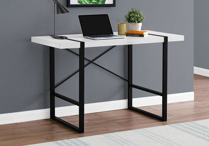 Industrial Design Computer Desk with Metal Frame - Multiple Colors