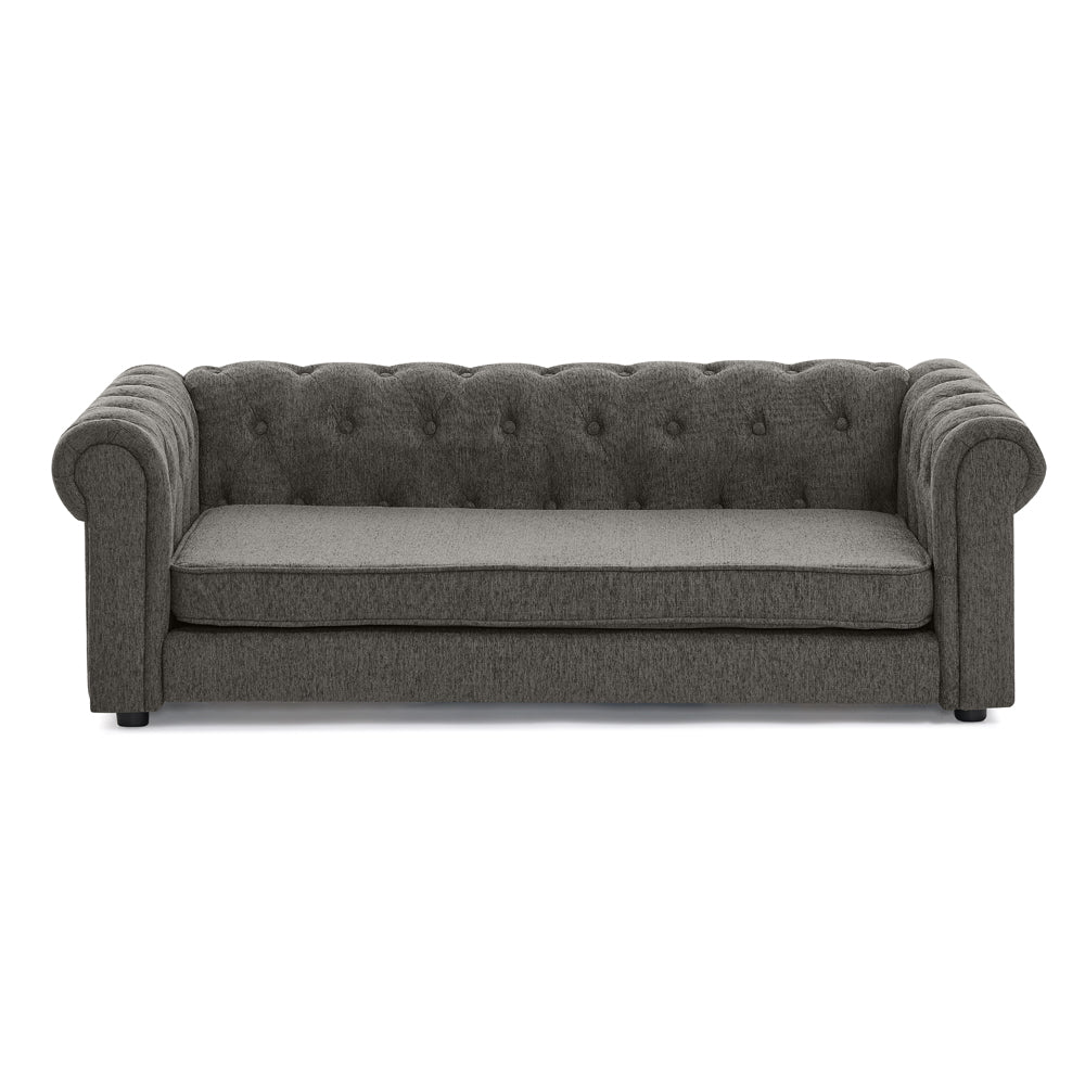 Modern Elevated Rectangular Pet Bed with Linen Upholstery - Choice of Color