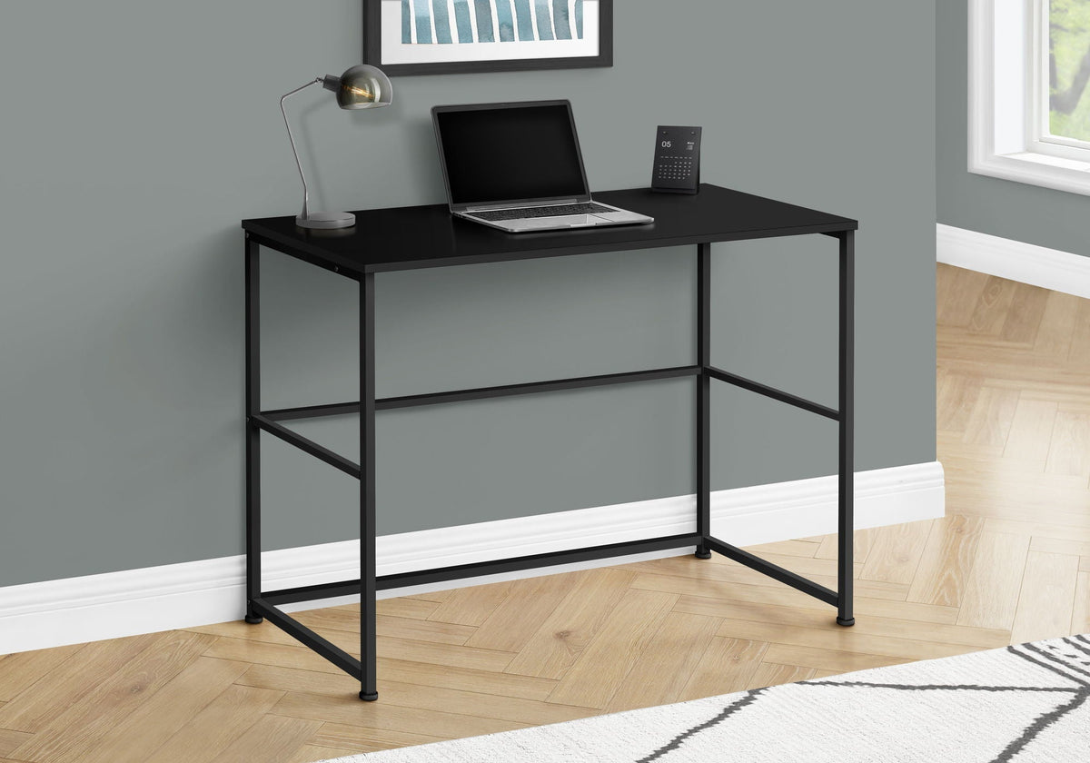 Black Computer Desk for Home Office with Storage Drawers