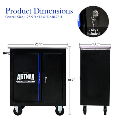 Lockable Double Door Storage Locker with Double Doors - Steel
