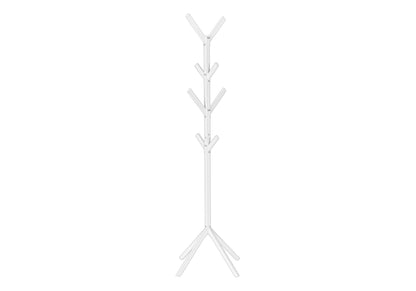 Freestanding Coat Rack with 8 Hooks - Black, Gray, or White