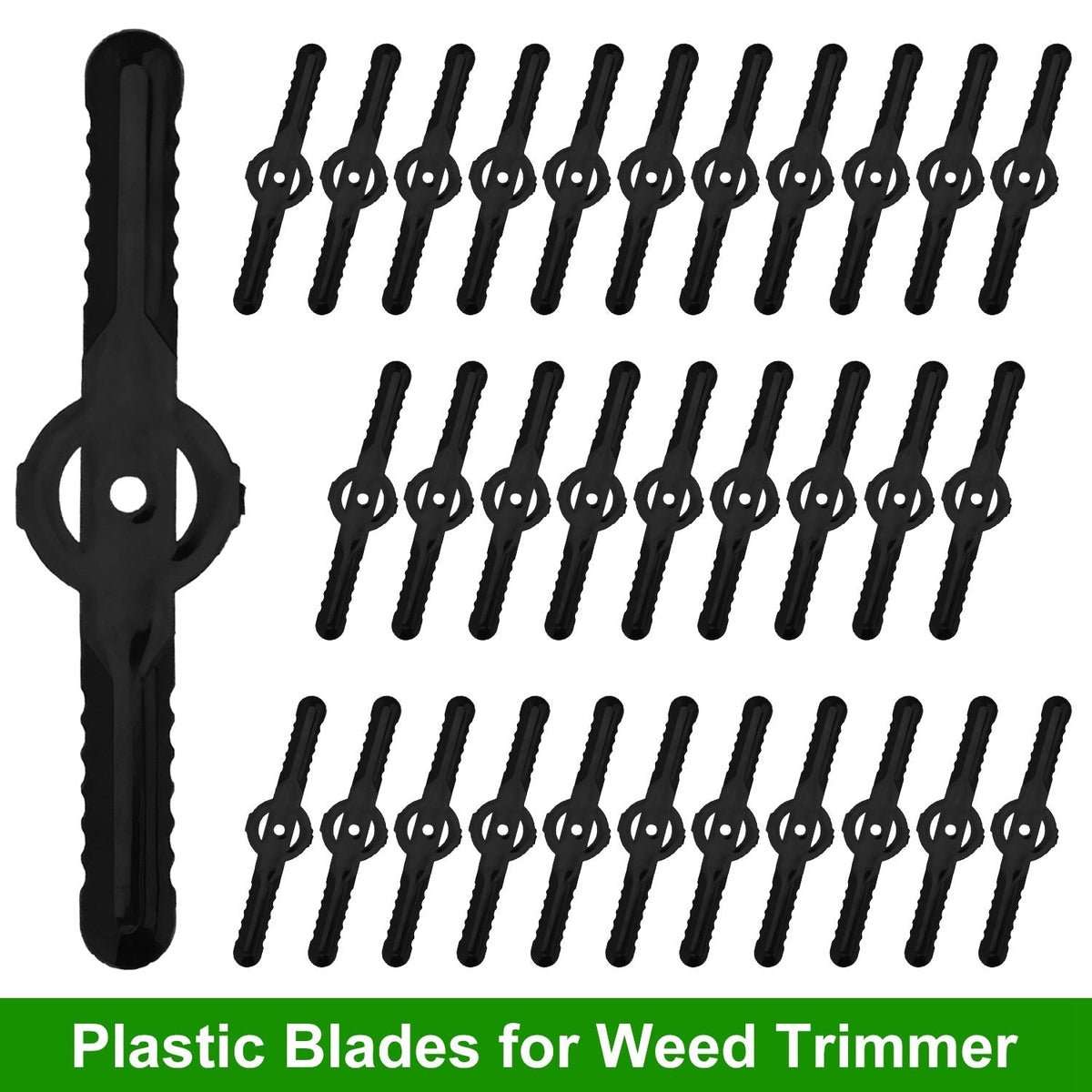 32Pcs Plastic Blades Replacement for Cordless Weed Trimmer