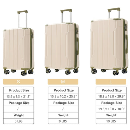 Expandable Hard Shell Luggage Set with TSA Lock - Modern Finish