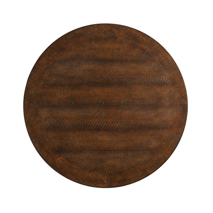 Transitional Espresso Coffee Table with Open Storage - Engineered Pine
