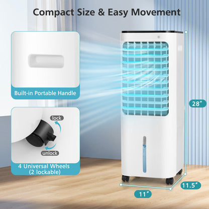 4-in-1 Air Cooler - 12L Tank & 4 Ice Packs