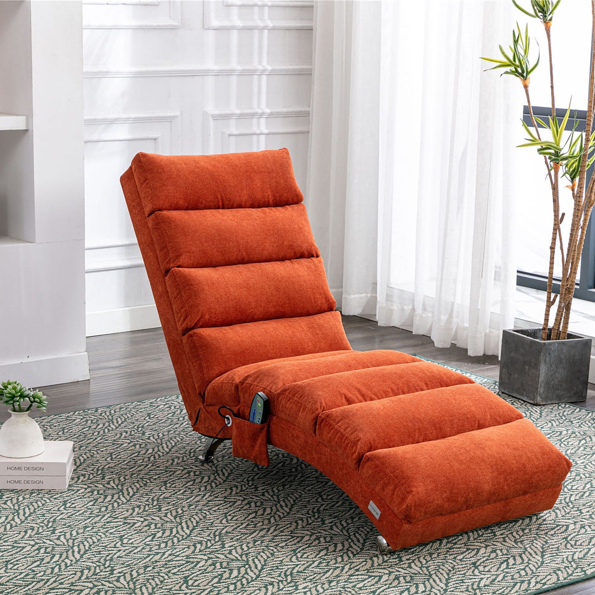 Ergonomic Electric Massage Chaise Lounge with Remote Control - Multiple Colors