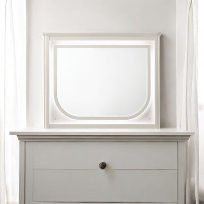 Laveda Mirror With LED with Integrated Lighting - White