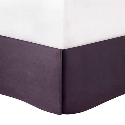 7 Piece Tufted Comforter Set in Plum for King Beds