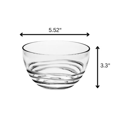 Swirl Acrylic Serving Bowls with Unbreakable Design - Light Blue or White