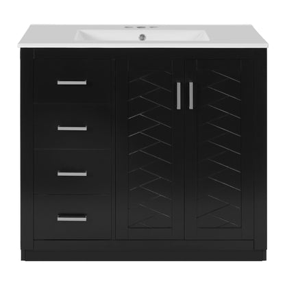 Bathroom Vanity With Sink Combo, Storage Cabinet, Freestanding Set