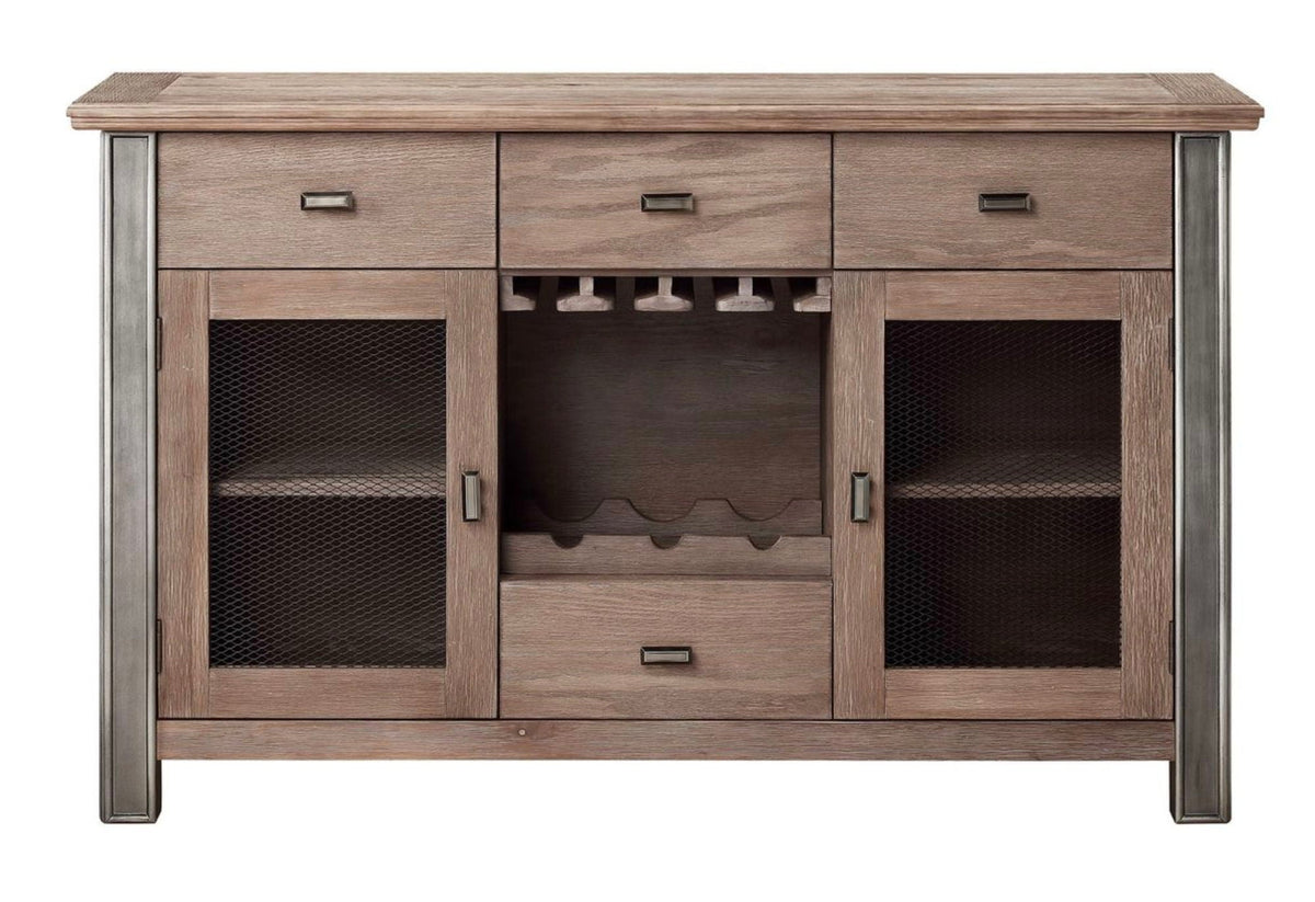 Nathaniel Maple Server with Ample Storage - Light Brown