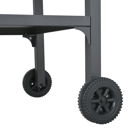 Outdoor Kitchen Cart Foldable Prep Station with Storage - Gray