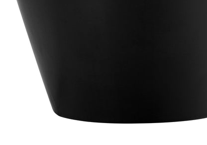 Transitional Ceramic Table Lamp with Rotary Switch - Black / Cream