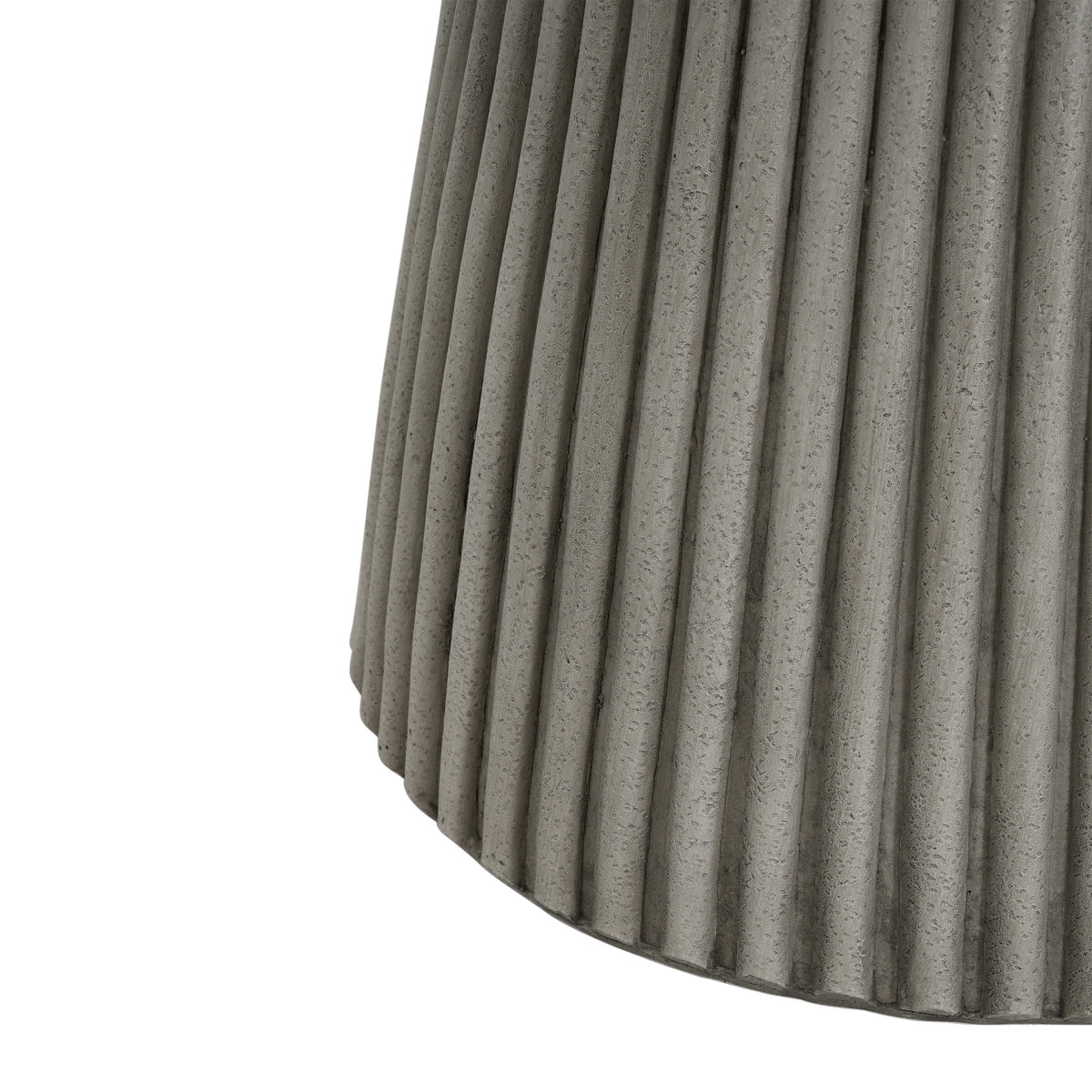 Outdoor Lightweight Concrete Side Table with Hourglass Design
