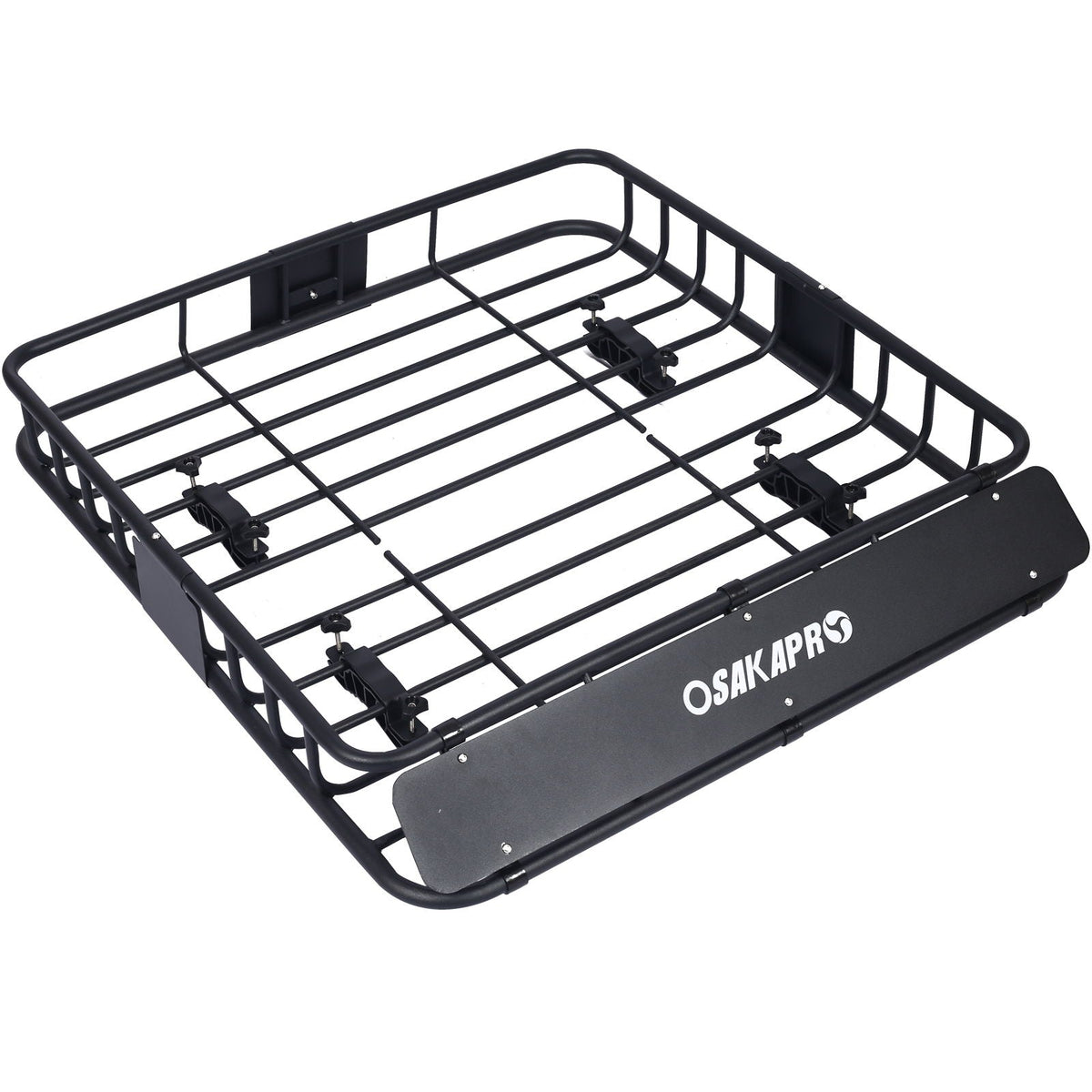 Rooftop Cargo Carrier Basket Steel Universal Fit - Black