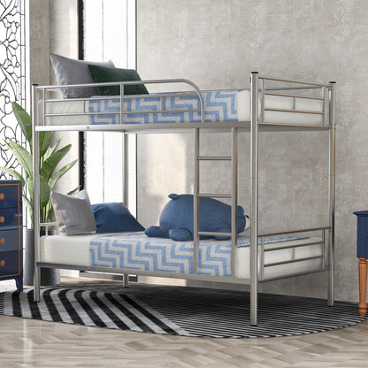 Steel Construction Bunk Bed with Convertible Design - Multiple Colors