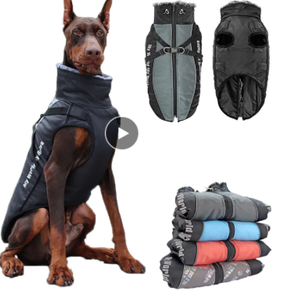 New Large Pet Warm Reflective Dog Thickened Coat Vest Jacket