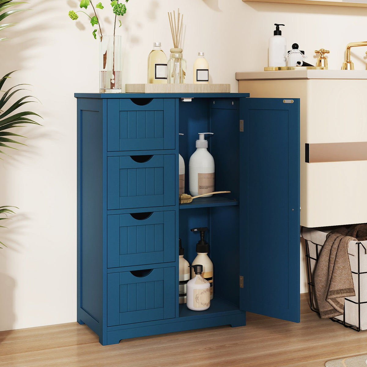 Bathroom Cabinets - Prussian Blue Collection