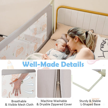 Vertical Lifting Bed Rail for Toddlers with Double Lock-79 inch